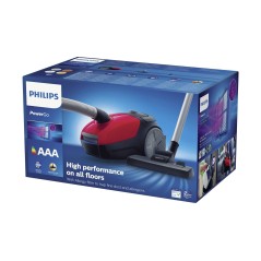 Philips PowerGo FC8243 Vacuum Cleaner - 3L Dust Container in Sport Red | Powerful & Efficient Cleaning Solution